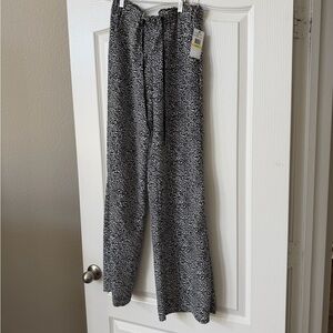 Jessica Simpson Black and White Wide Leg Pants
